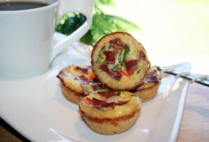 Gluten Free Lemon & Gruyere Quiche Bites