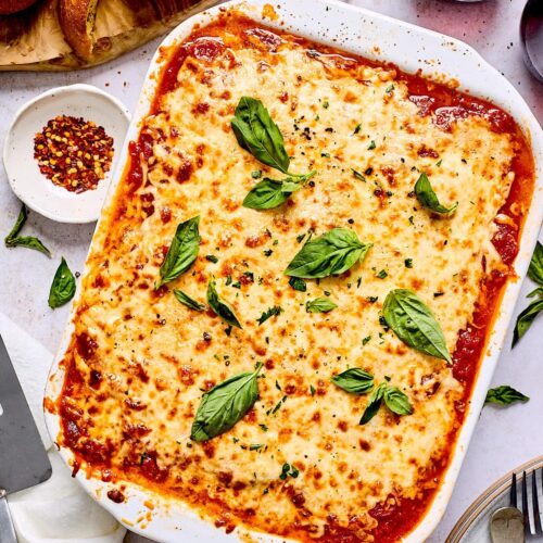 Gluten Free Meat and Veggie Polenta Lasagna