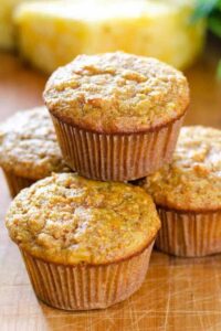 Gluten Free Pineapple Carrot Muffins