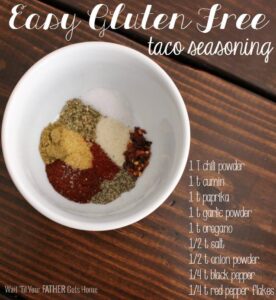 Gluten Free Taco Seasoning