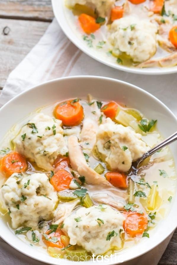  Grilled chicken and dumplings, the perfect combo!