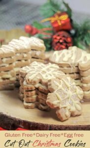 Healthy Christmas Cookies, Vegan and Gluten Free