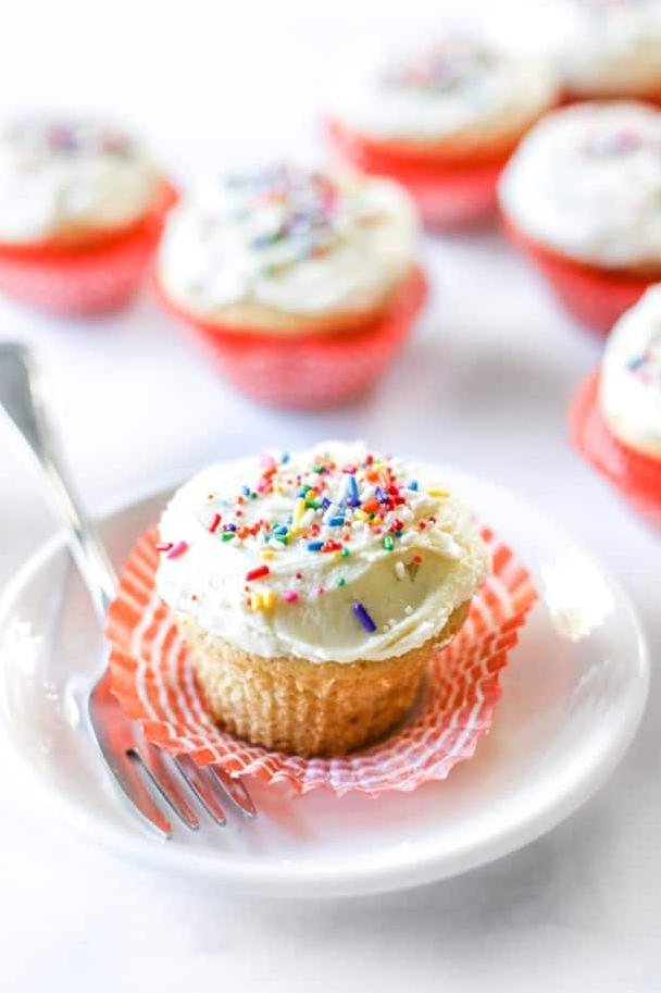  If you love vanilla cupcakes but don't want the dairy, this is the recipe for you!