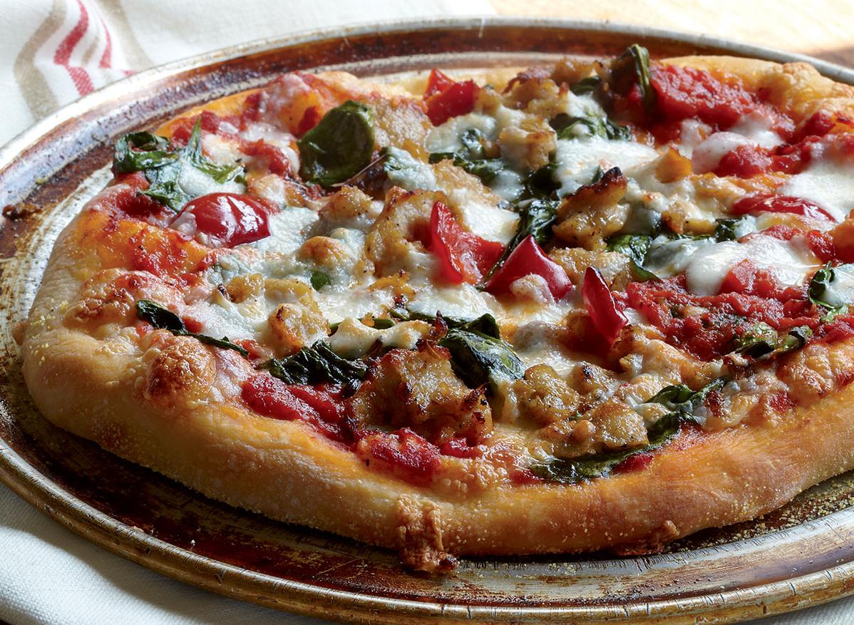  Impress your family and friends with your culinary skills by serving this pizza.