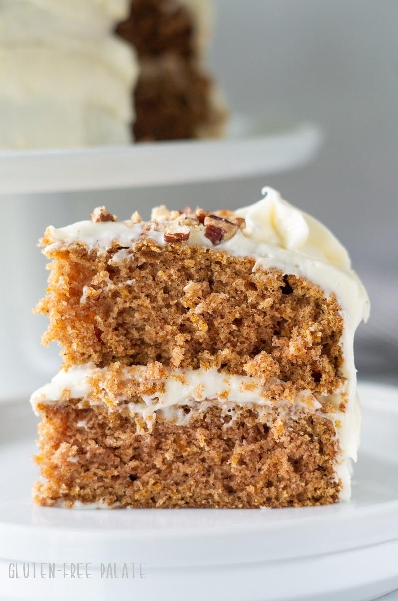  Indulge in a delightful slice of carrot cake, without worrying about gluten or dairy.