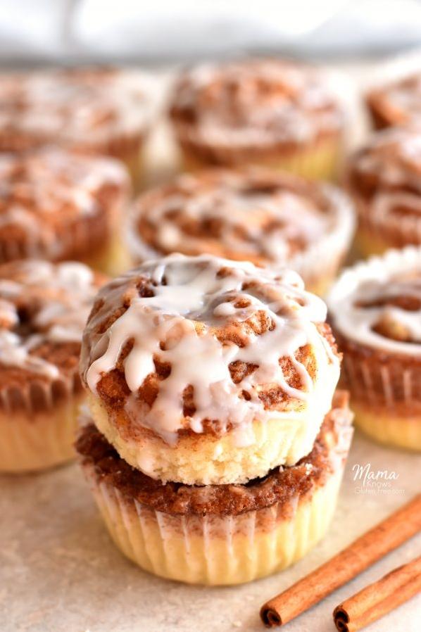 Indulge in a guilt-free treat with our delightful gluten-free cinnamon bun muffins.