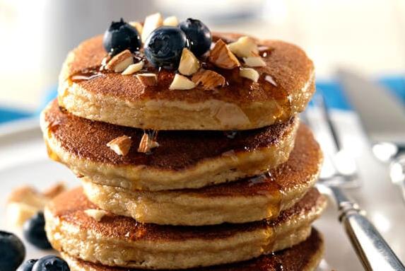  Kickstart your day with these delicious and healthy gluten-free silver dollar pancakes.