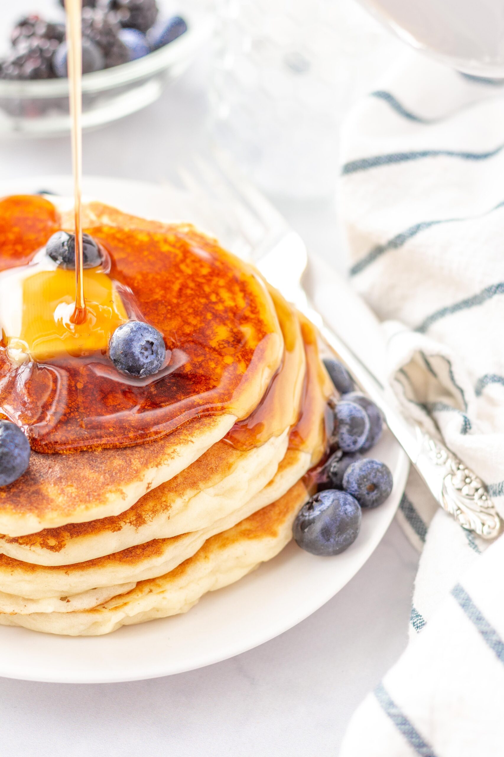 Make your breakfast special with a jumbo stack of gluten-free pancakes.