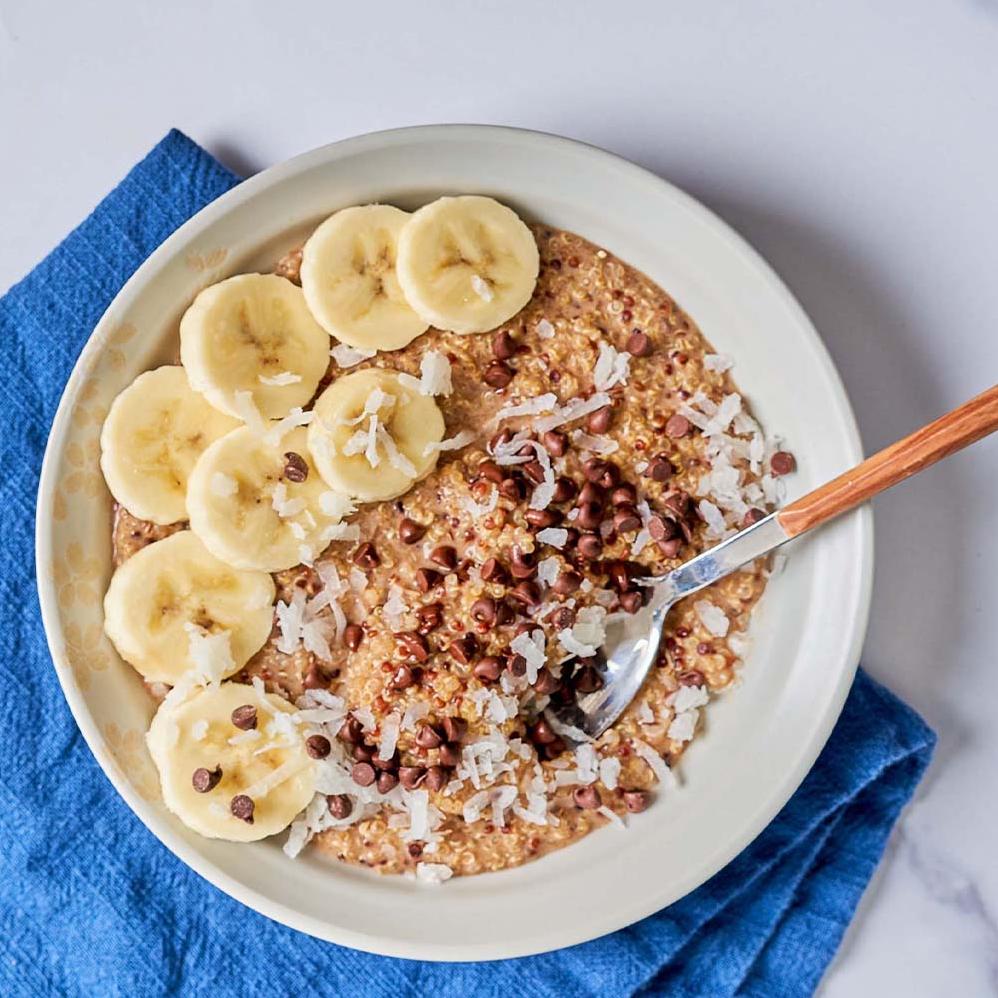  Making this Quinoa Rice Breakfast is easy with just a few simple ingredients and steps.