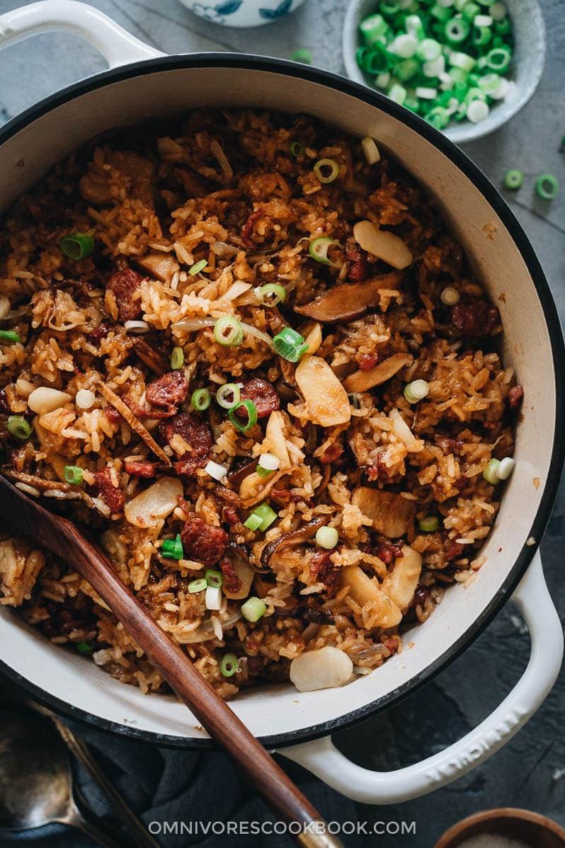  Meet my new favorite gluten-free recipe: Rice Stuffing with Mushrooms and Chestnuts.