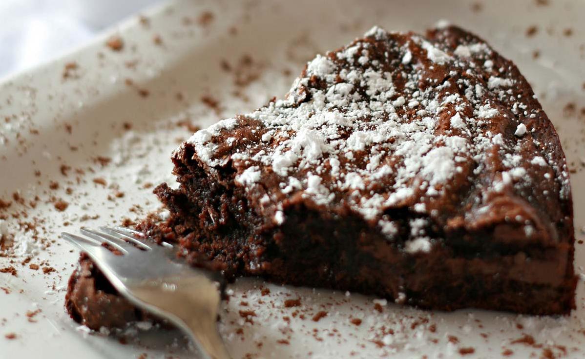  Moist and delicious, this cake is sure to satisfy any chocolate craving.