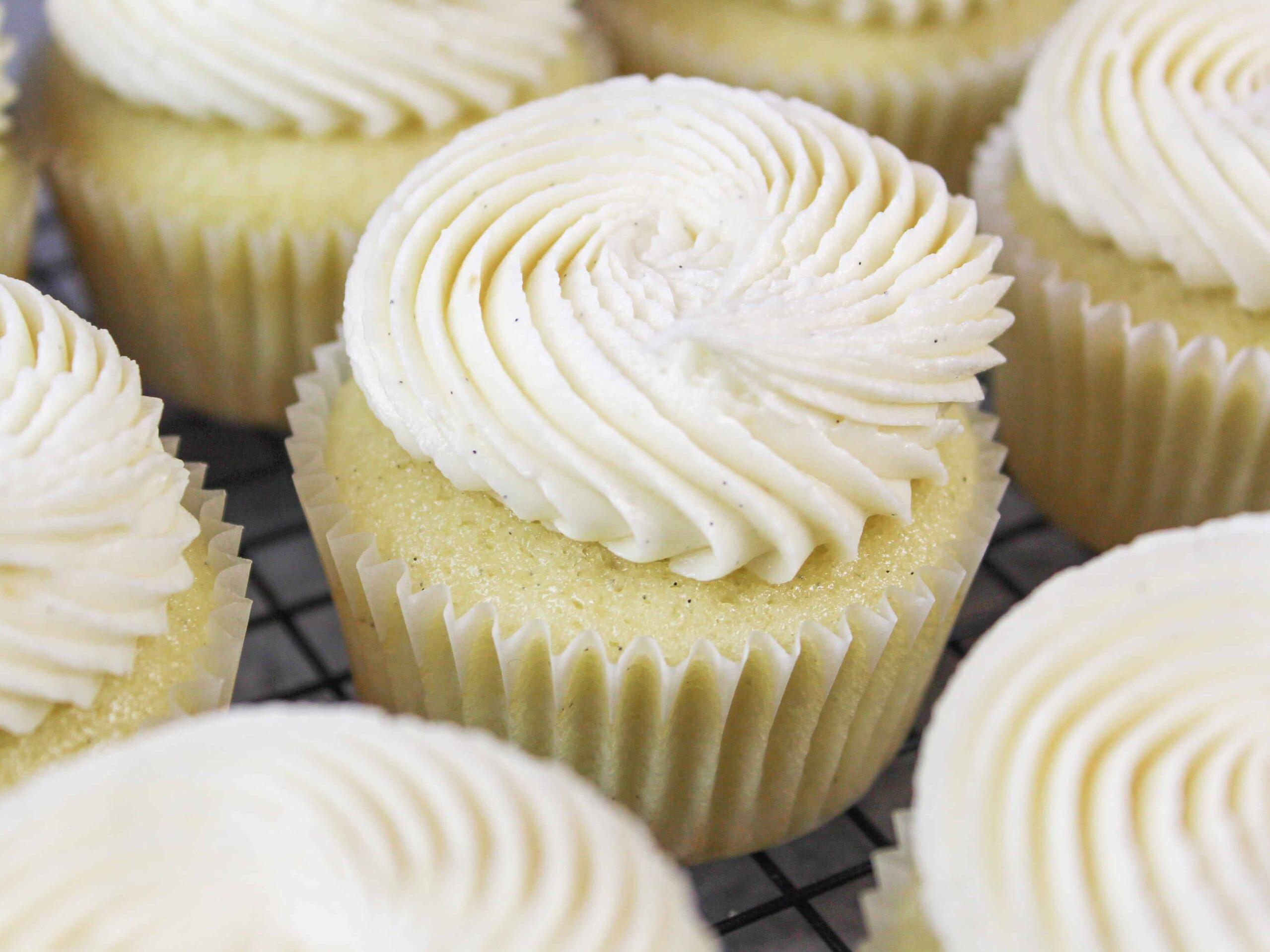  Moist and flavorful, these Dairy-free Vanilla Cupcakes are the way to go.
