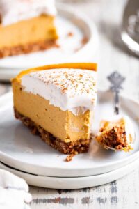 No-Bake Dairy Free Pumpkin Cheesecake