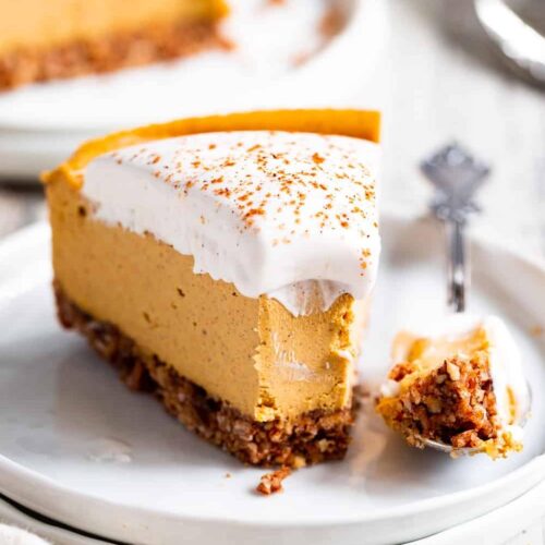 No-Bake Dairy Free Pumpkin Cheesecake