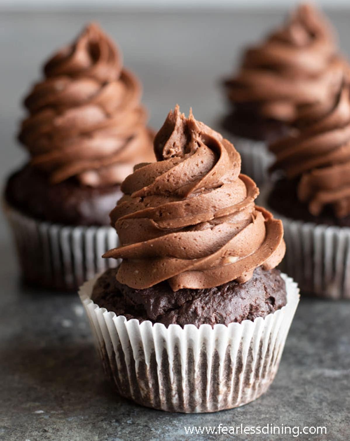  No gluten? No problem! These gluten-free fudge cupcakes have a rich flavor and texture that rival any traditional cupcake.