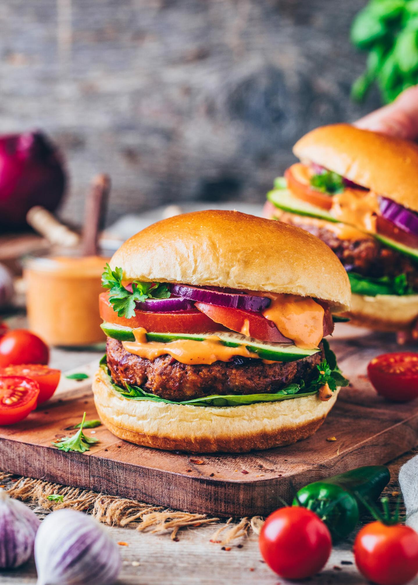 Nothing beats a homemade veggie burger – especially when it's gluten-free and packed with fresh veggies.