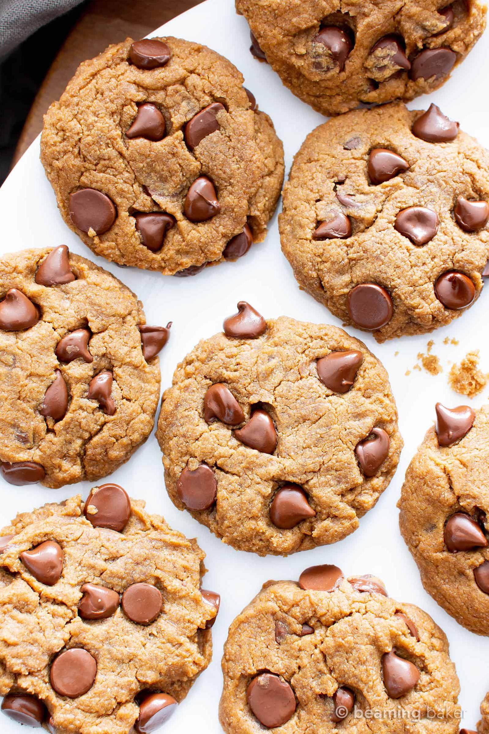  Nothing beats the simple pleasures of eating a warm chocolate chip peanut butter cookie – it's the ultimate comfort food!
