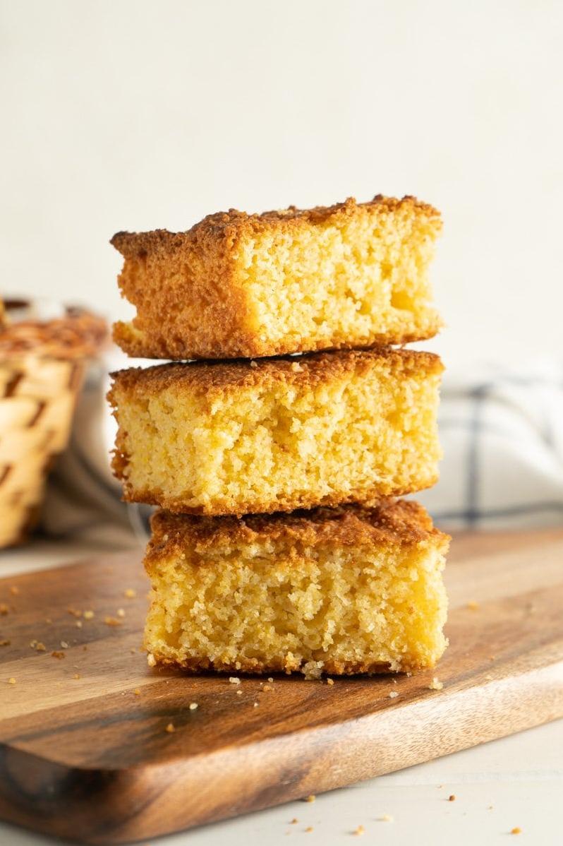  Nothing says comfort food like a delicious slice of high-rising gluten-free cornbread.