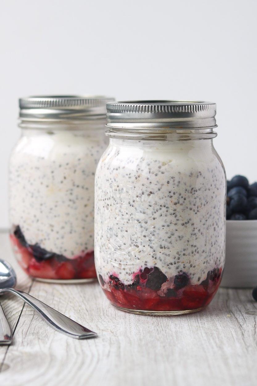  Overnight oats are my go-to breakfast because they're easy, delicious, and nutritious.