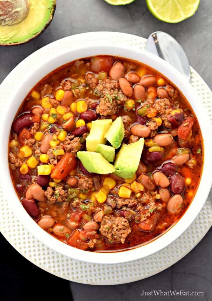 Perfect for game day, potluck, or even a weeknight dinner. This taco soup will be gone in a flash! 🏈
