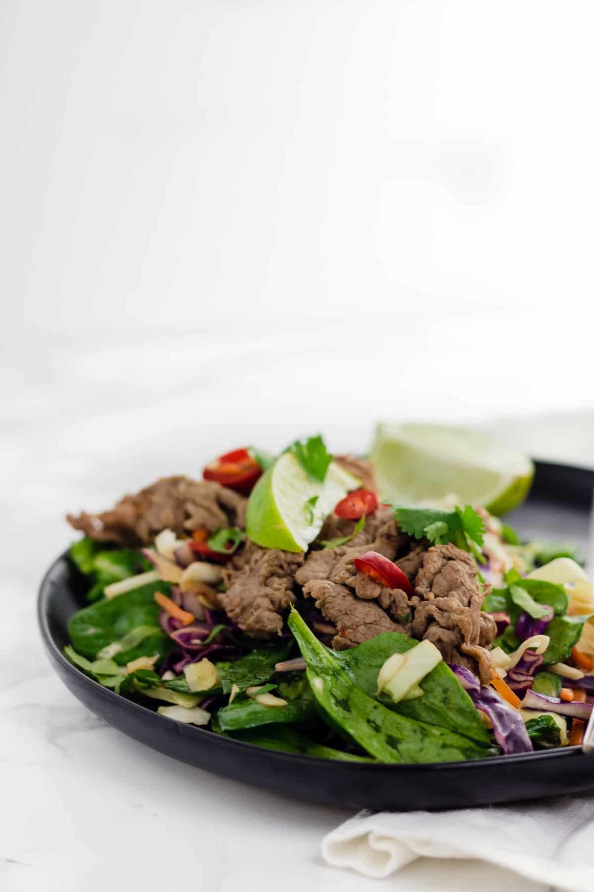  Perfect for lunch or dinner, this Oz Thai Beef Salad is gluten-free and delicious