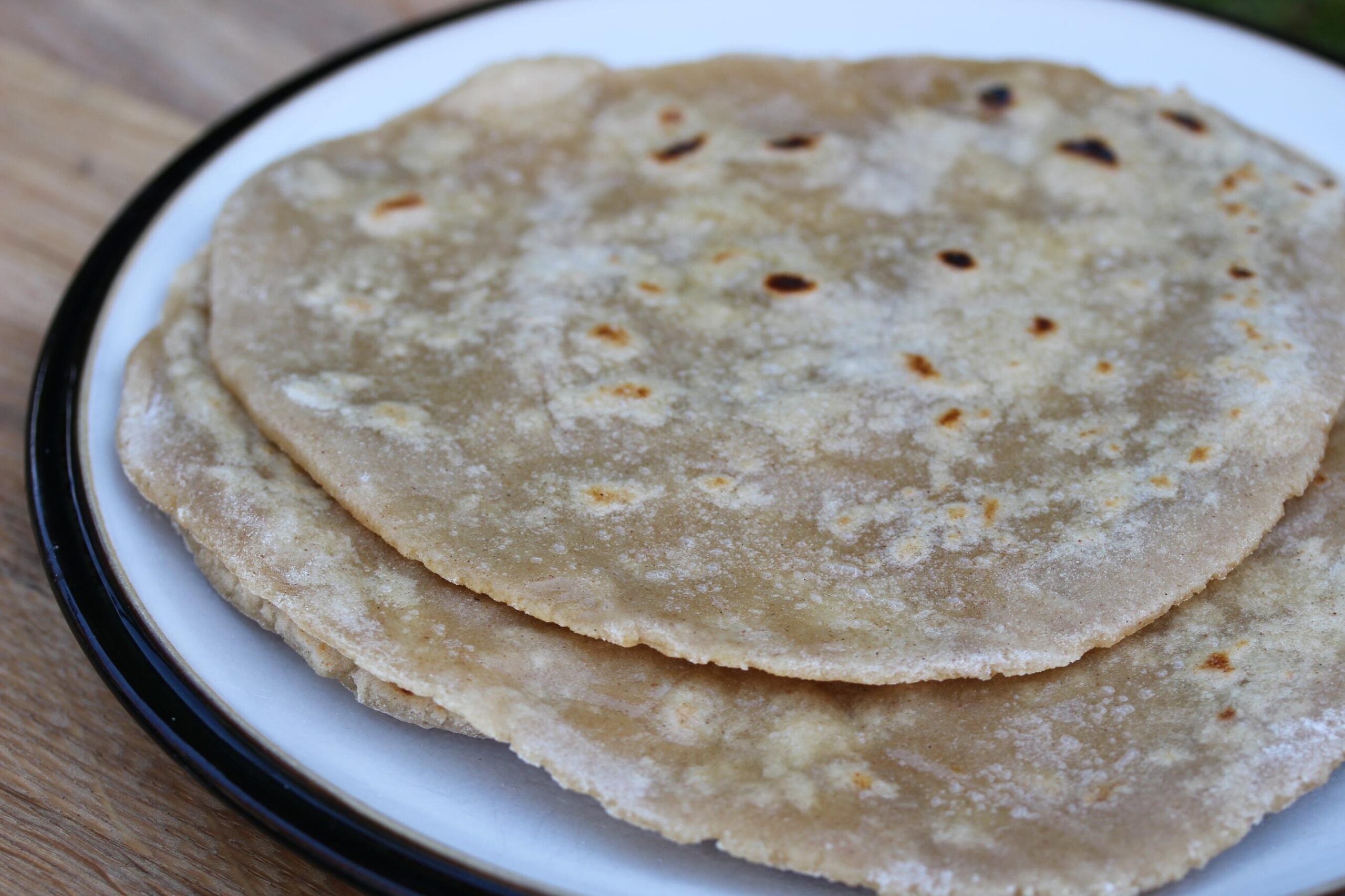  Perfectly flaky gluten-free rotis hot off the griddle.