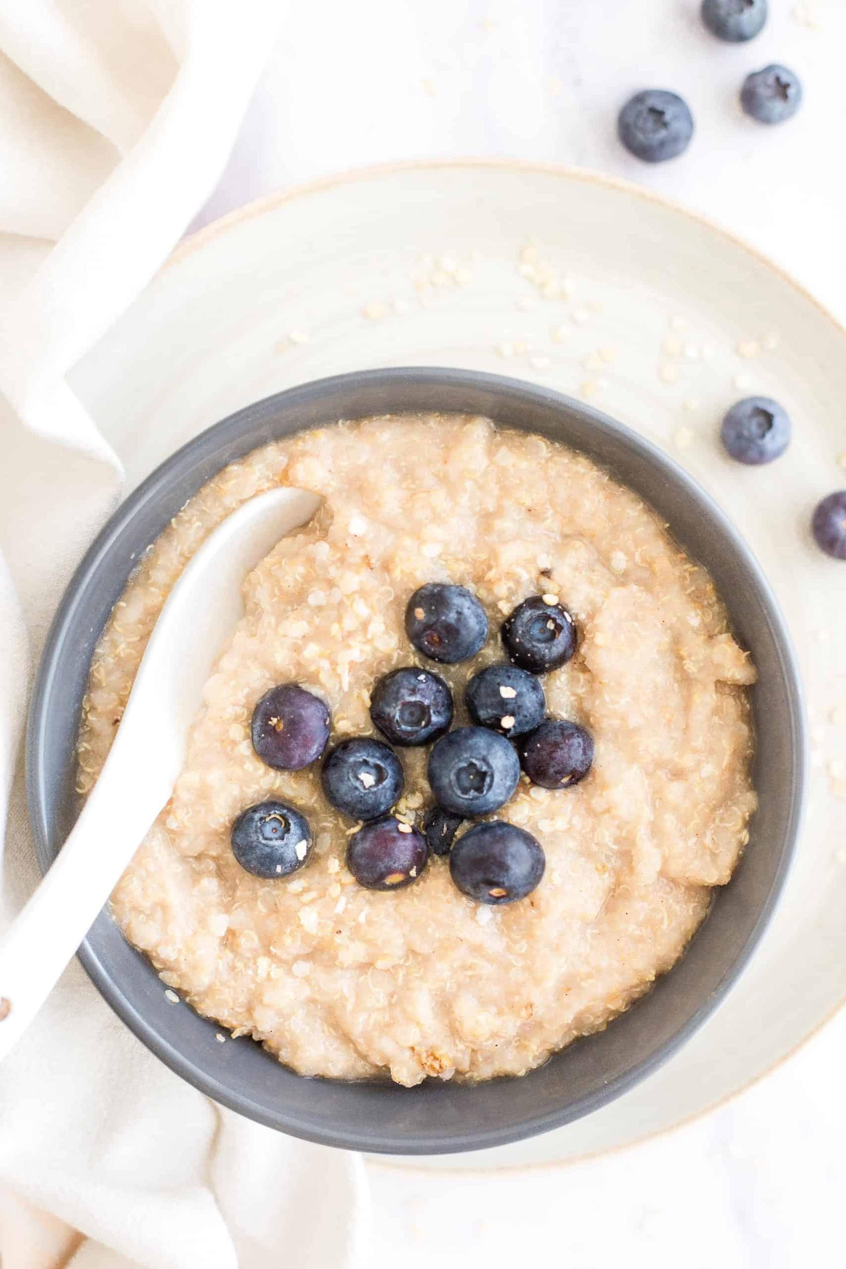  Quinoa and rice combine to create a protein-packed breakfast that will keep you feeling full and energized all morning.