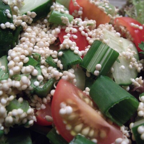 Really Fresh Raw Quinoa Salad (Raw, Vegan, Gluten Free)