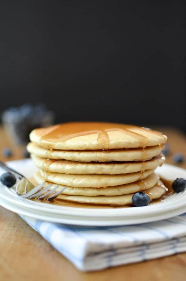  Satisfy your breakfast cravings with these stackable pancakes.