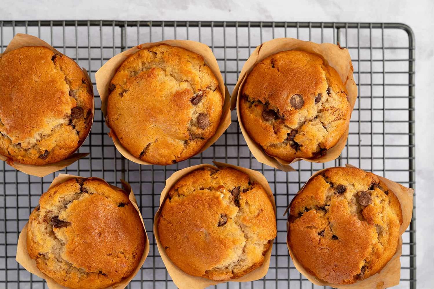  Satisfy your sweet tooth with these delicious gluten-free chocolate chip muffins that you won't be able to resist.