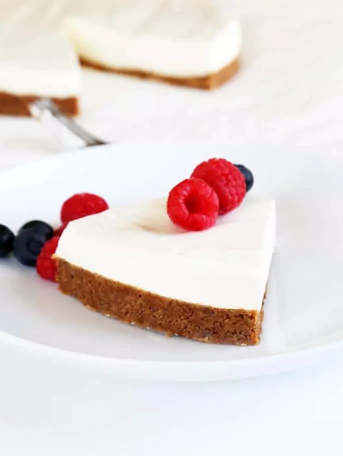  Say goodbye to high-fat cheesecake and hello to this healthier, low-fat version!