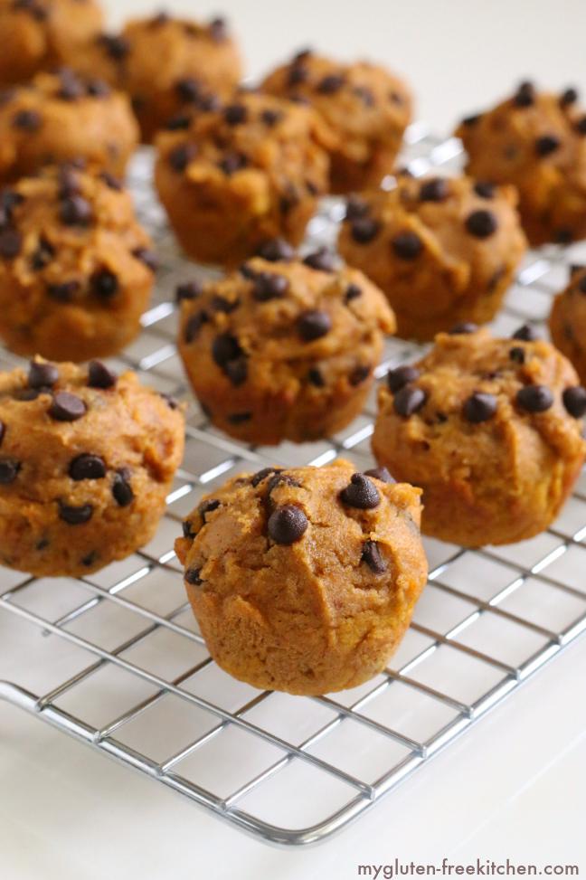  Say hello to fall with these scrumptious pumpkin chocolate chip muffins.