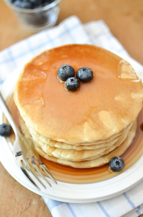  Simple ingredients, big taste. You won't miss the milk in these pancakes.