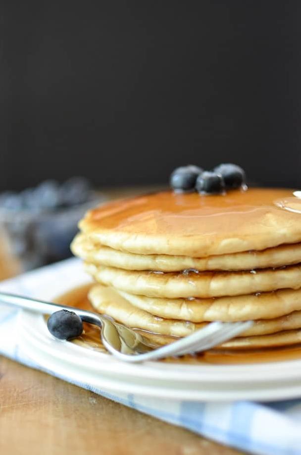  Soft and fluffy, these pancakes will melt in your mouth.