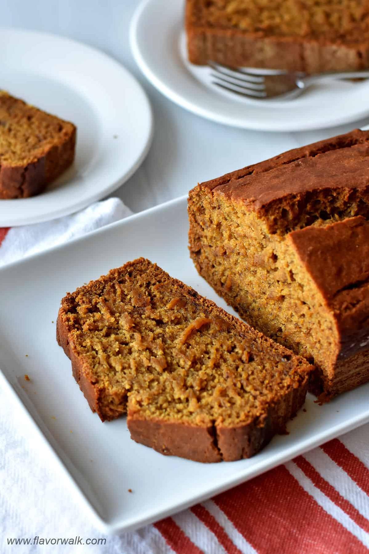  Soft and tender, this pumpkin banana bread is the perfect fall treat.