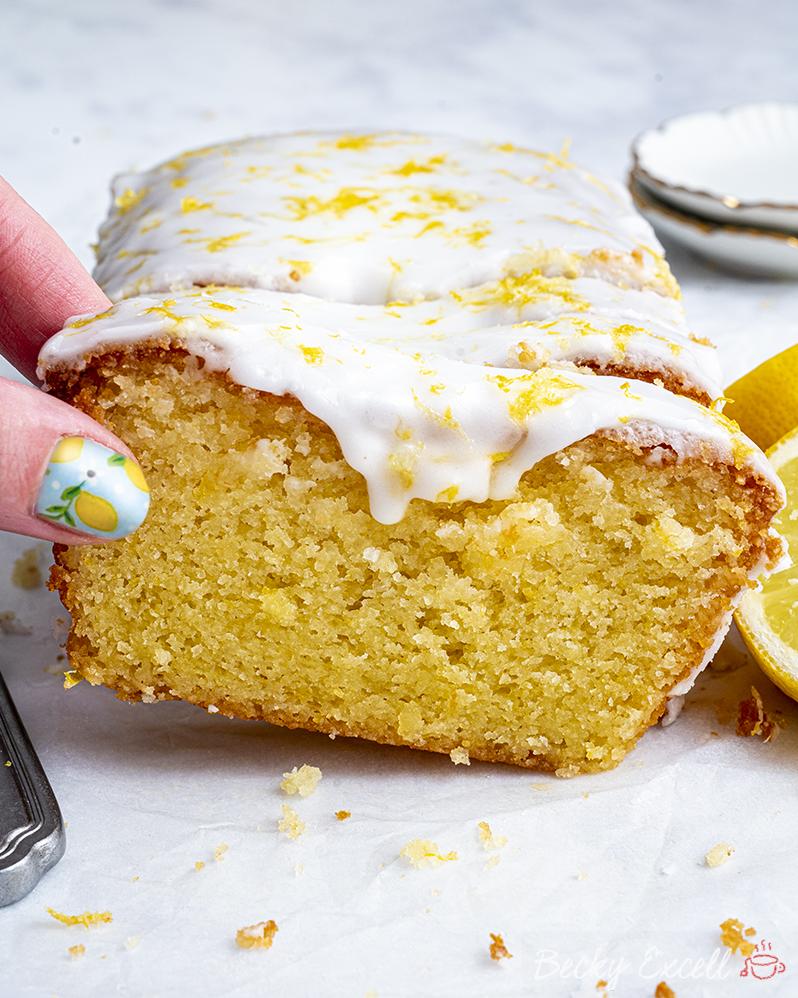 Sure, I'd love to help you with that! Here are 11 unique photo captions for the Lemon Drizzle Chickpea Cake recipe:
