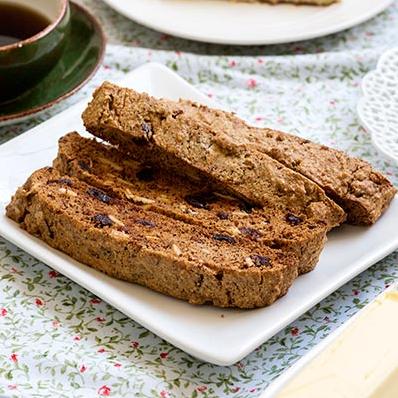  Sweet, tart and crisp biscotti, perfect with coffee or tea.