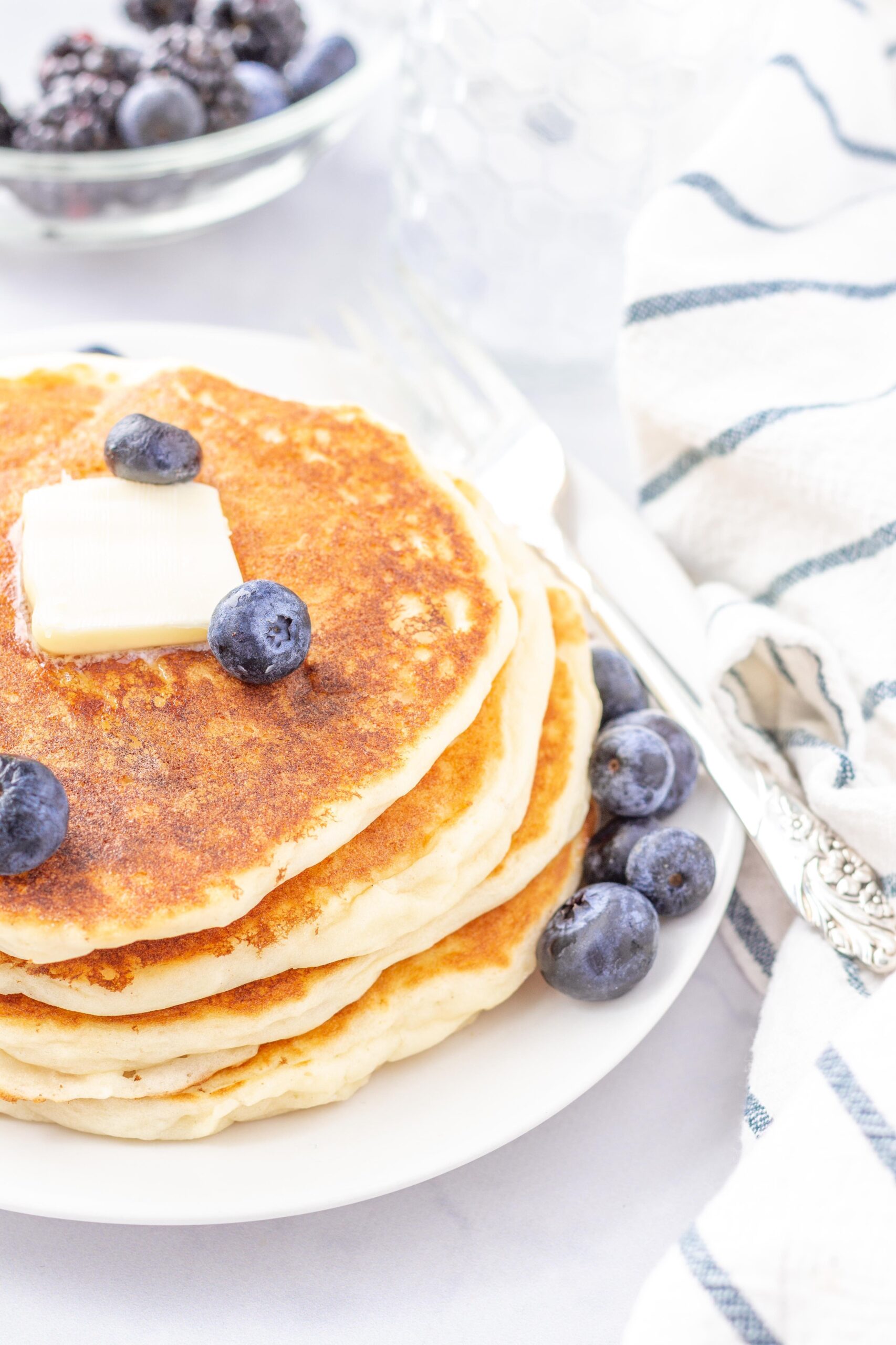  Syrup, butter, or fresh fruit - these gluten-free pancakes welcome all toppings.