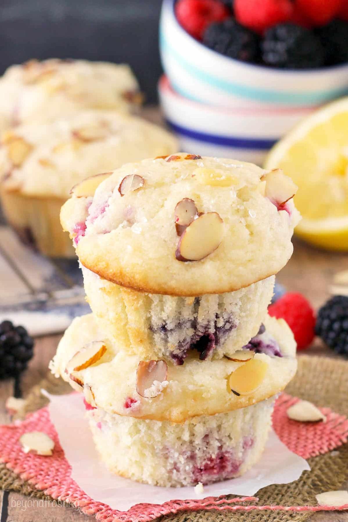  Tart and tangy, these muffins are lemon-raspberry heaven!