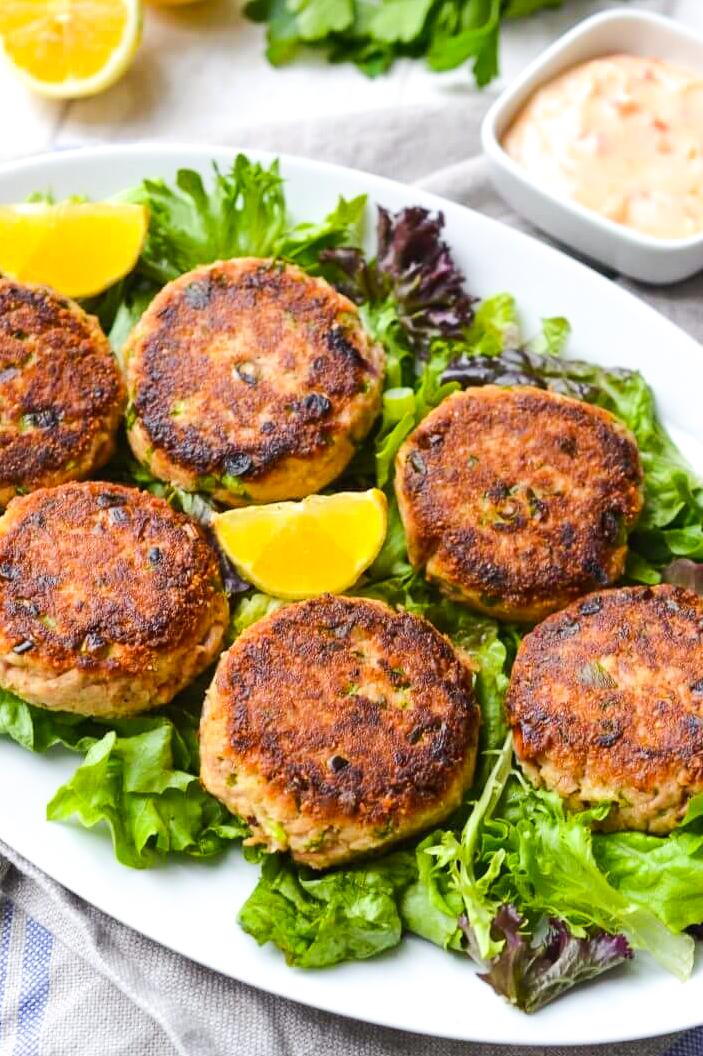  The combination of fresh herbs and spices in these tuna patties is out of this world.
