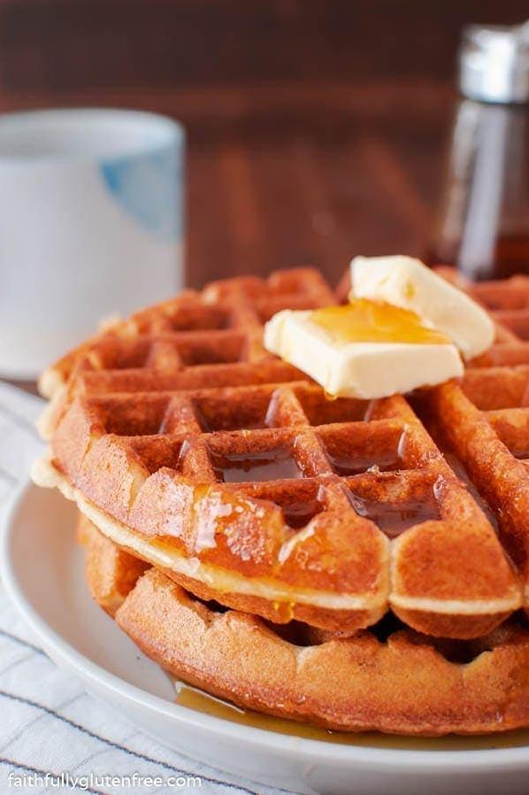  The crispy edges and fluffy insides of these waffles are irresistible