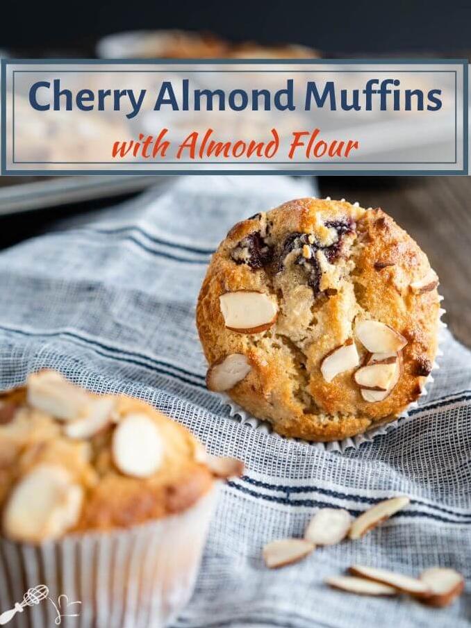  The perfect balance of tart and sweet, these cherry muffins are the best!