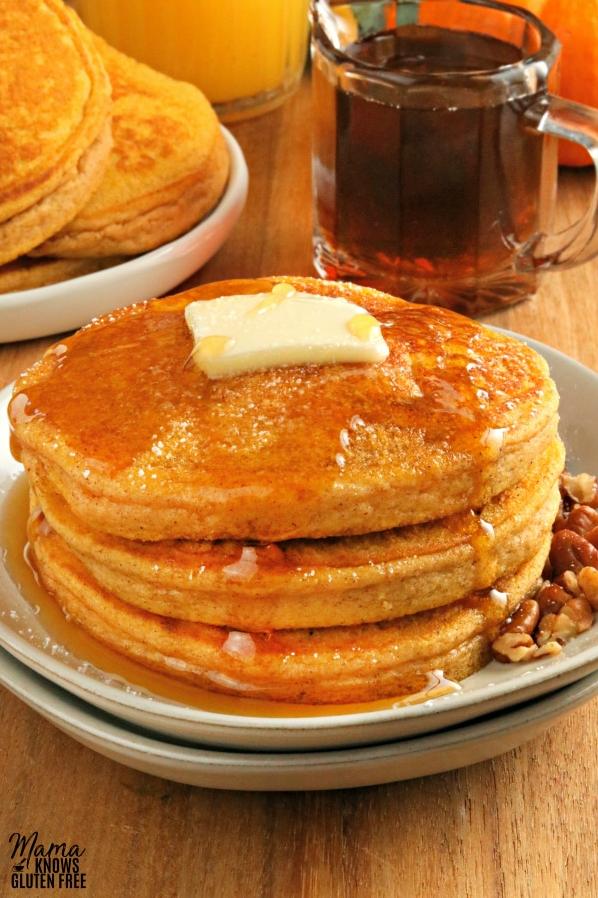  The pumpkin puree in these pancakes gives them a perfect moistness.