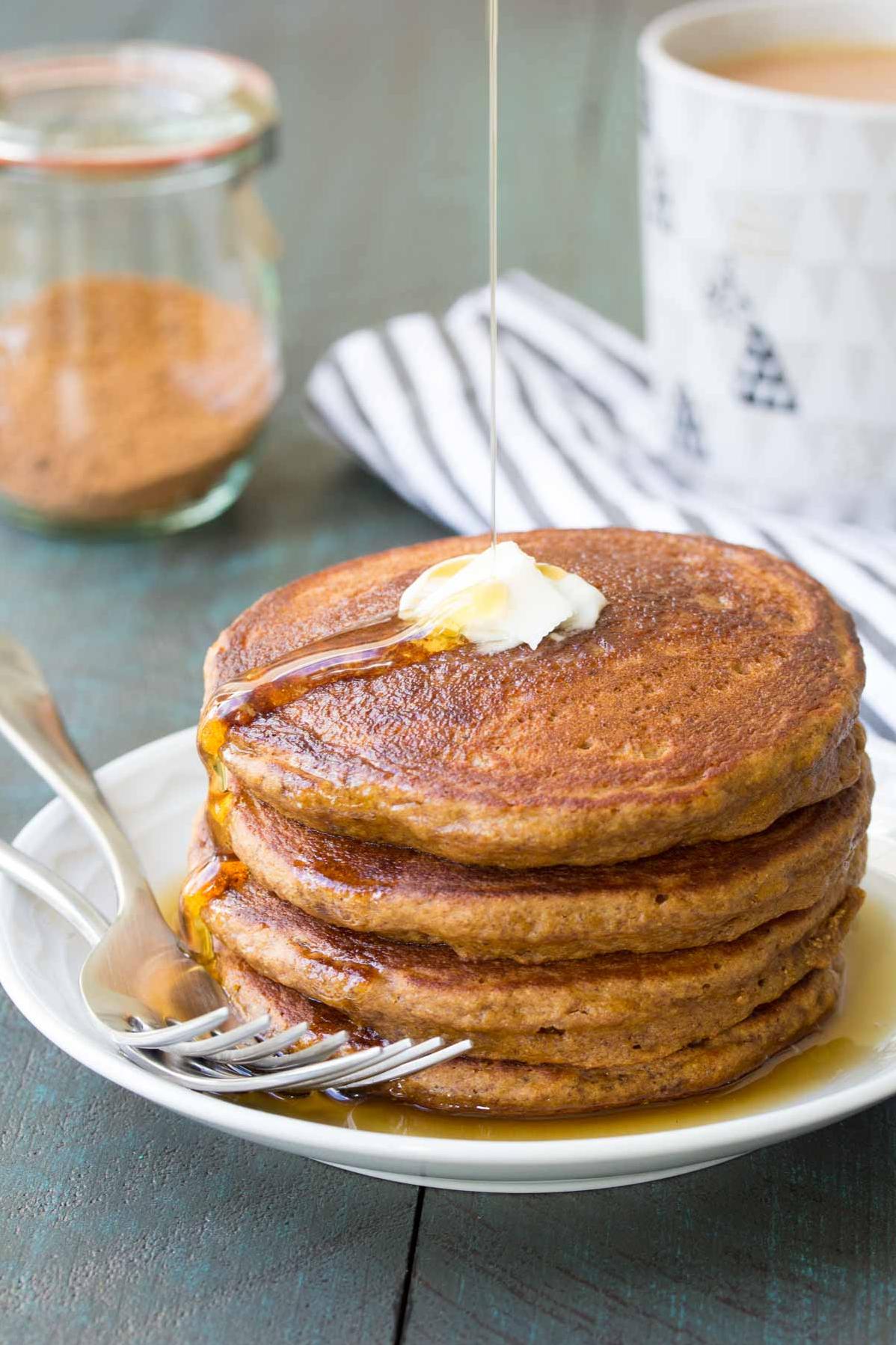  The rich and earthy flavors of molasses make these pancakes a standout breakfast choice.