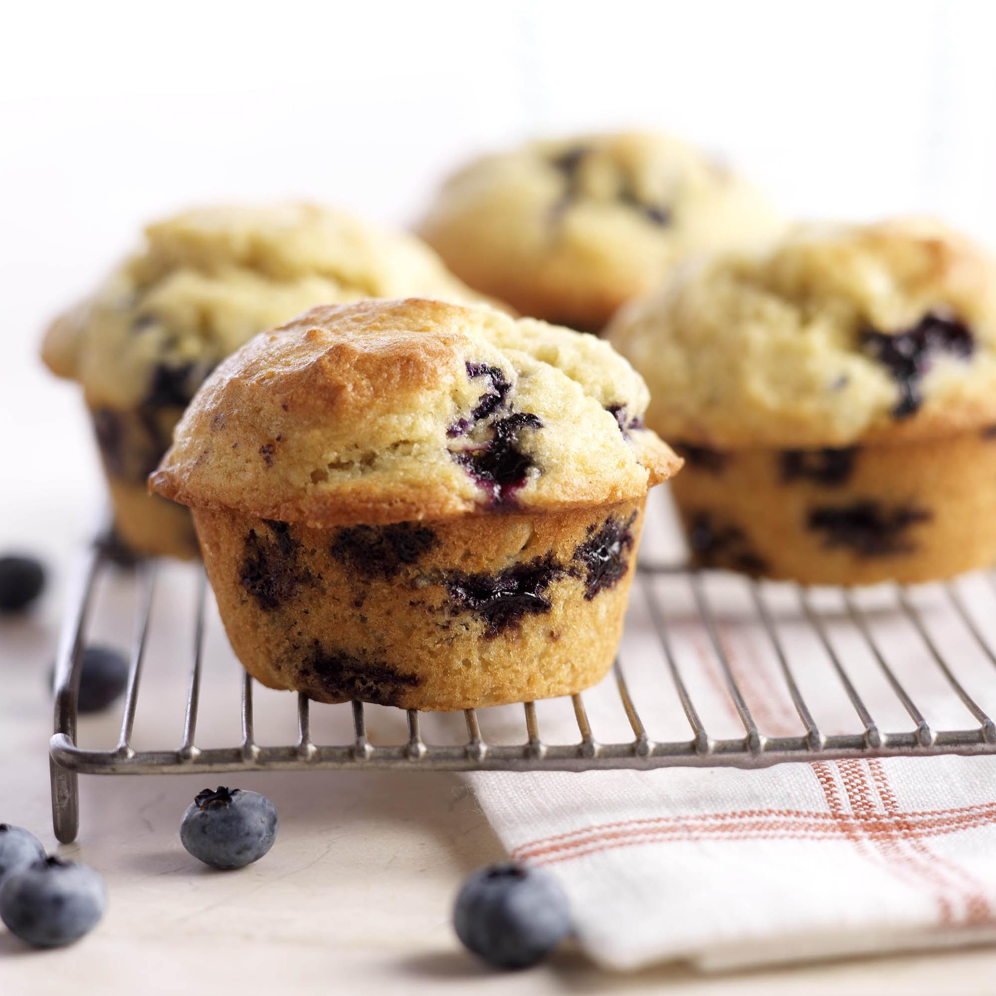  The smell of freshly baked blueberry muffins never gets old!