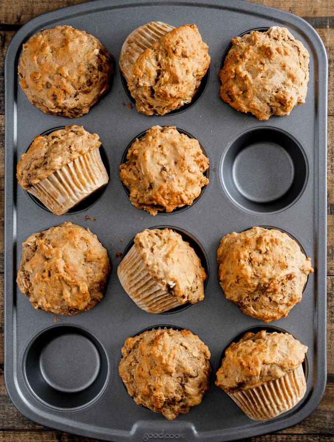  These banana oat muffins are pure heaven with every bite!
