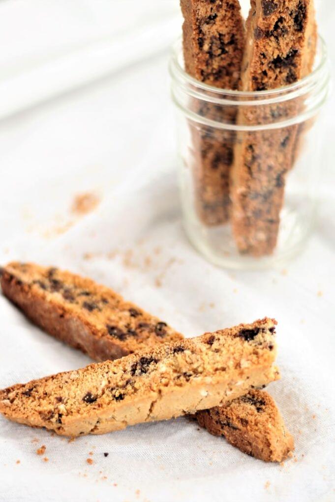  These biscotti are perfect for dipping in your favorite hot beverage.