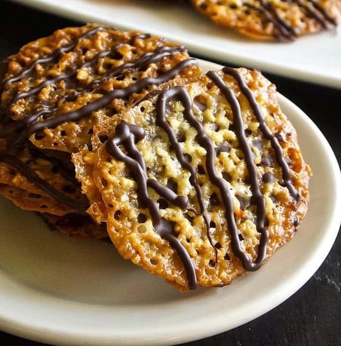  These delicate cookies known as Florentines are a true Italian delight!