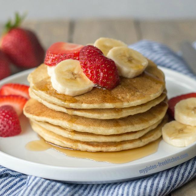  These fluffy gluten-free buttermilk pancakes are the perfect start to your day.
