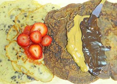  These gluten-free chocolate chip crepes are the perfect breakfast treat!